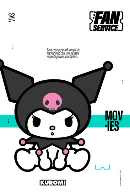  PACK X2 PANTIES MY MELODY & KUROMI NEGRO Y LILA PARA MUJER