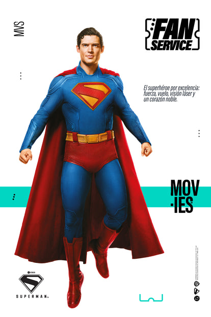  CAMISETA DE SUPERMAN REGULAR FIT PARA HOMBRE