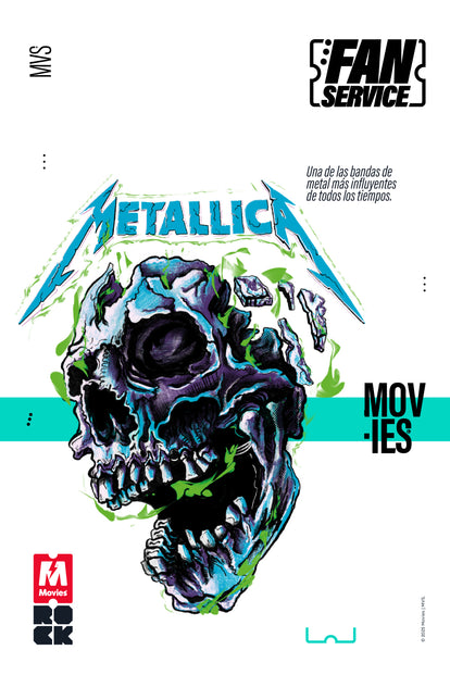  CAMISETA DE METALLICA REGULAR FIT PARA HOMBRE