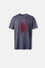 CAMISETA DE SPIDERMAN MANGA CORTA GRIS PARA HOMBRE