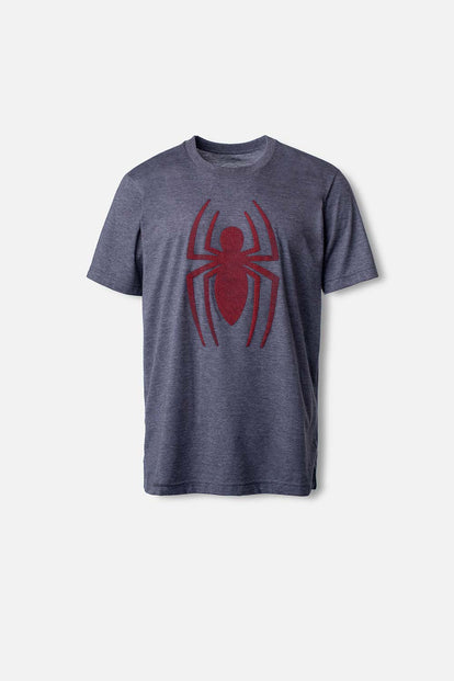  CAMISETA DE SPIDERMAN MANGA CORTA GRIS PARA HOMBRE