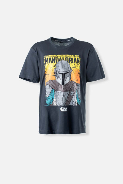 CAMISETA DE MANDALORIAN REGULAR FIT PARA HOMBRE