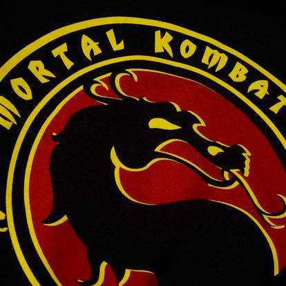  BUZO DE MORTAL KOMBAT CON CAPUCHA NEGRO PARA HOMBRE
