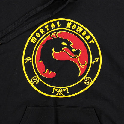  BUZO DE MORTAL KOMBAT CON CAPUCHA NEGRO PARA HOMBRE