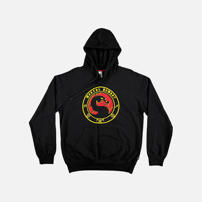 BUZO DE MORTAL KOMBAT CON CAPUCHA NEGRO PARA HOMBRE