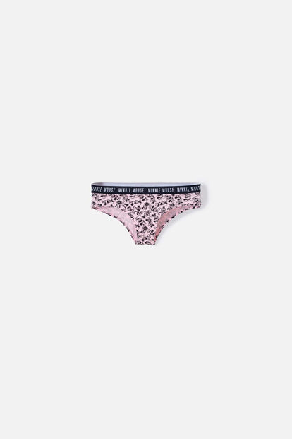  PANTY DE MINNIE CON ELÁSTICO ROSADO PARA MUJER