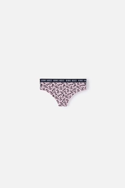  PANTY DE MINNIE CON ELÁSTICO ROSADO PARA MUJER