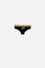 PANTY DE BATMAN NEGRA CON CINTURA ELÁSTICA AMARILLA PARA MUJER