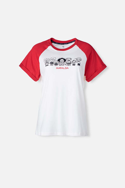  CAMISETA DE MAFALDA REGULAR FIT PARA MUJER