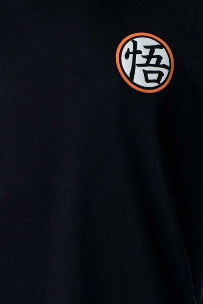  CAMISETA DE DRAGON BALL SUPER MANGA CORTA NEGRA PARA HOMBRE