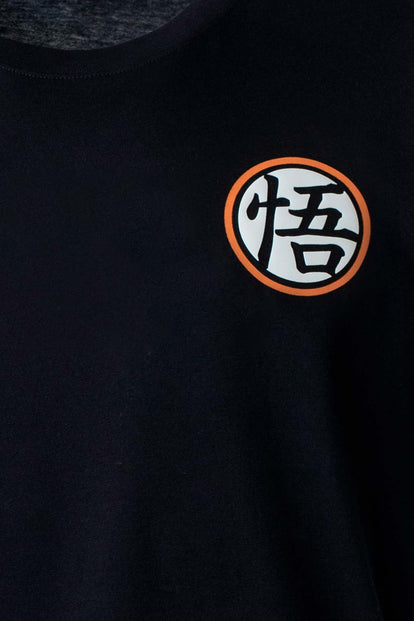  CAMISETA DE DRAGON BALL SUPER MANGA CORTA NEGRA PARA HOMBRE