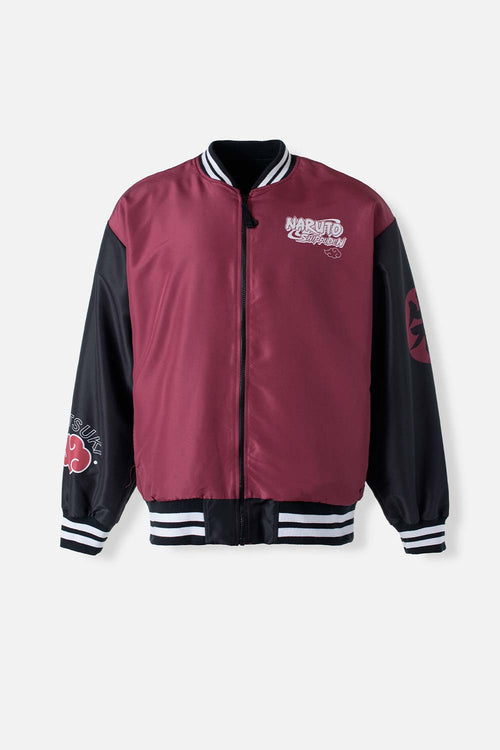 Card slide image -  CHAQUETA DE NARUTO CON CIERRE VINOTINTO PARA HOMBRE