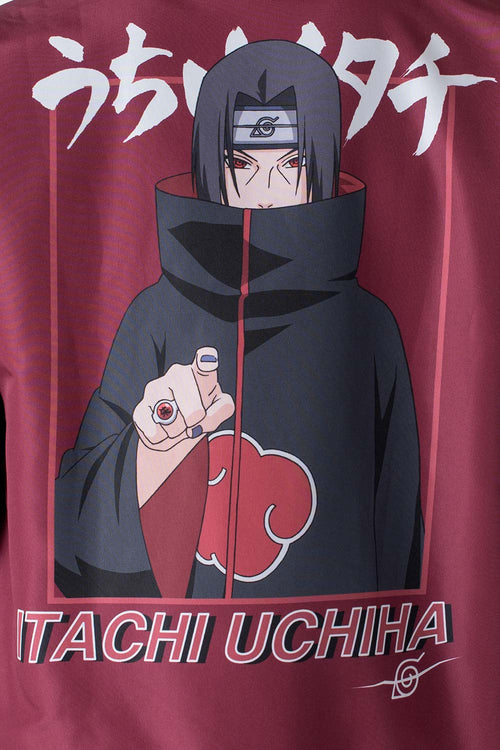 Card slide image -  CHAQUETA DE NARUTO CON CIERRE VINOTINTO PARA HOMBRE