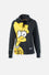 BUZO DE LOS SIMPSON CERRADO CON CAPUCHA GRIS GRAFITO PARA MUJER