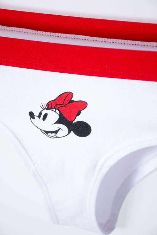 Card slide image -  PACK X2 PANTIES DE MINNIE MOUSE BLANCA Y MULTICOLOR PARA MUJER