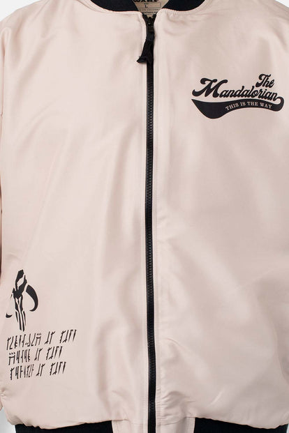  CHAQUETA DE MANDALORIAN CON CIERRE CAQUI PARA HOMBRE