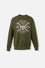 BUZO DE MANDALORIAN ESTAMPADO VERDE MILITAR PARA HOMBRE