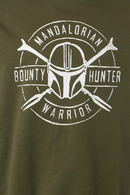 Card slide image -  BUZO DE MANDALORIAN ESTAMPADO VERDE MILITAR PARA HOMBRE