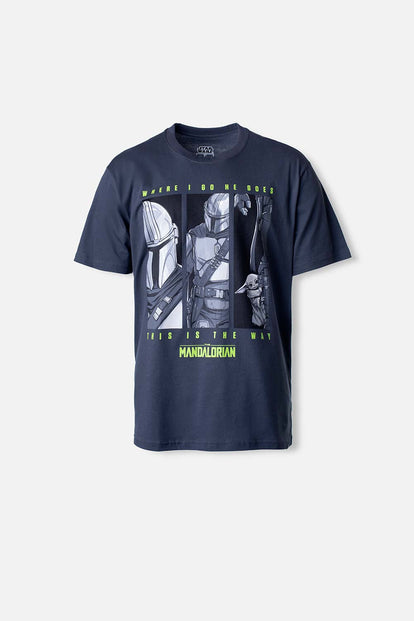  CAMISETA DE MANDALORIAN REGULAR FIT PARA HOMBRE