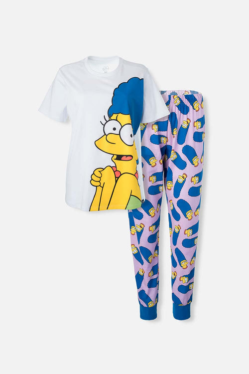 Card slide image -  PIJAMA DE LOS SIMPSON MULTICOLOR DE PANTALÓN LARGO PARA MUJER