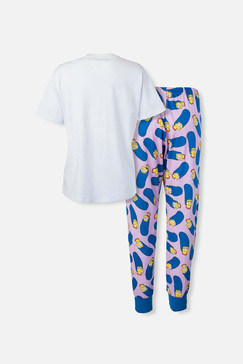 Card slide image -  PIJAMA DE LOS SIMPSON MULTICOLOR DE PANTALÓN LARGO PARA MUJER