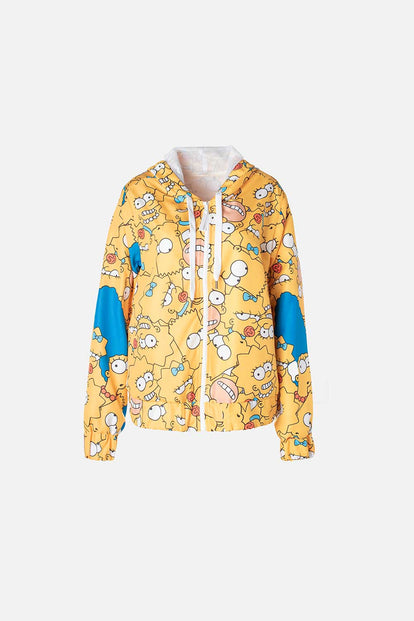  CHAQUETA DE LOS SIMPSON AMARILLA CON CAPUCHA PARA MUJER