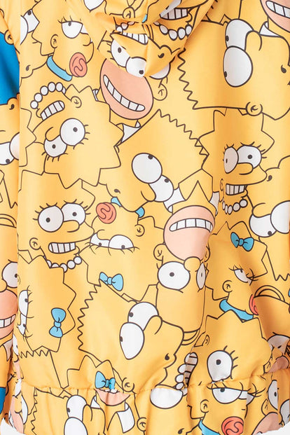  CHAQUETA DE LOS SIMPSON AMARILLA CON CAPUCHA PARA MUJER