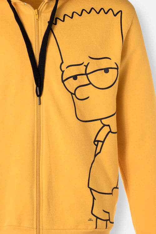 Card slide image -  BUZO DE LOS SIMPSON CON CAPUCHA AMARILLO PARA HOMBRE