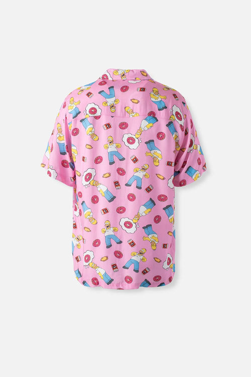 Card slide image -  CAMISA DE LOS SIMPSON ROSADA MANGA CORTA GÉNERO NEUTRO