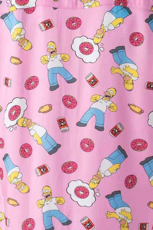 Card slide image -  CAMISA DE LOS SIMPSON ROSADA MANGA CORTA GÉNERO NEUTRO