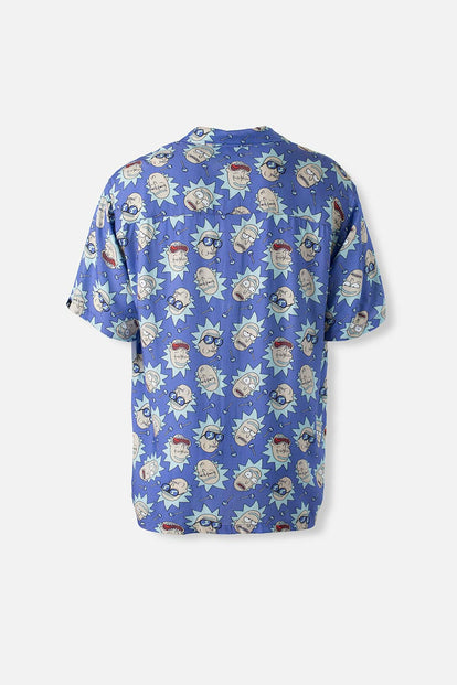  CAMISA DE RICK Y MORTY AZUL MANGA CORTA GÉNERO NEUTRO