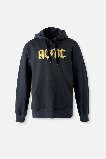  BUZO DE AC/DC GRIS GRAFITO CERRADO PARA HOMBRE