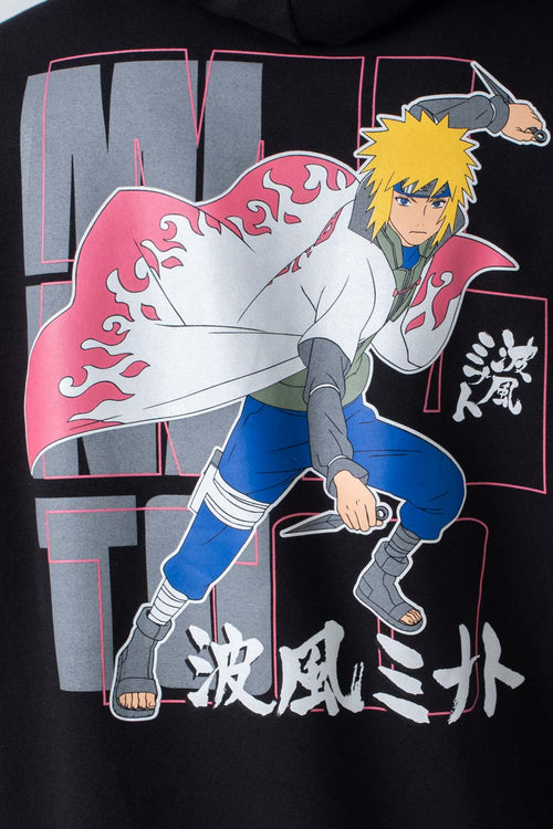 Card slide image -  BUZO DE NARUTO CERRADO CON CAPUCHA NEGRO  PARA HOMBRE