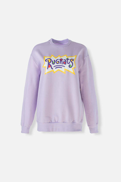  BUZO DE LOS RUGRATS CERRADO LILA PARA MUJER