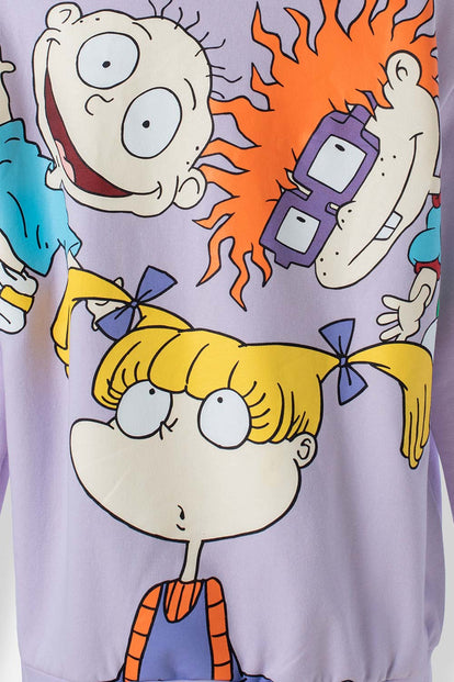 BUZO DE LOS RUGRATS CERRADO LILA PARA MUJER