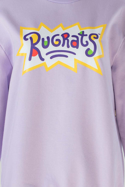  BUZO DE LOS RUGRATS CERRADO LILA PARA MUJER