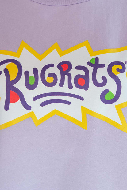  BUZO DE LOS RUGRATS CERRADO LILA PARA MUJER