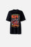 CAMISETA DE KISS MANGA CORTA NEGRA GÉNERO NEUTRO