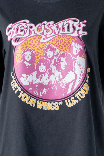  CAMISETA DE AEROSMITH REGULAR FIT PARA MUJER