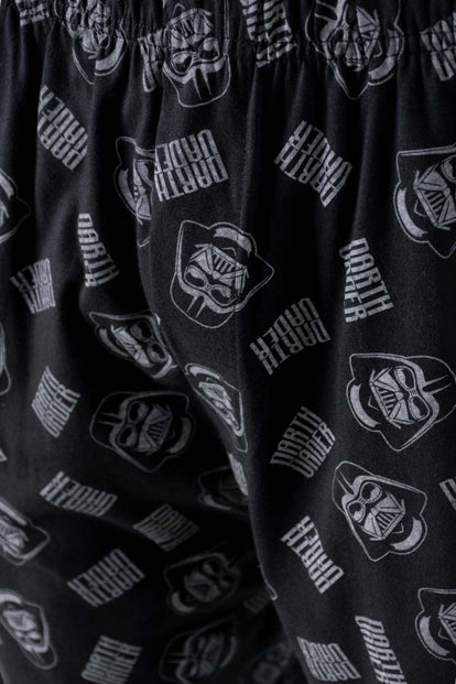  PIJAMA DE STAR WARS MANGA CORTA GRIS/NEGRO PARA HOMBRE