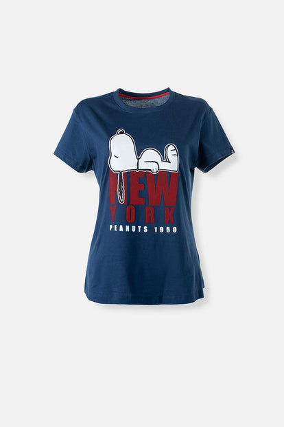  CAMISETA DE SNNOPY SLIM FIT PARA MUJER
