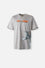 CAMISETA DE TOM Y JERRY MANGA CORTA GRIS GÉNERO NEUTRO