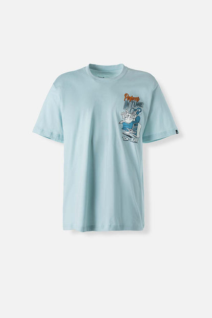  CAMISETA DE TOM Y JERRY MANGA CORTA AZUL GRISÁCEO GÉNERO NEUTRO
