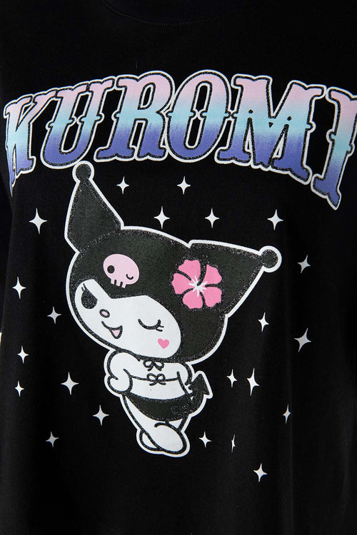 Card slide image -  CAMISETA DE KUROMI BOXY FIT PARA MUJER