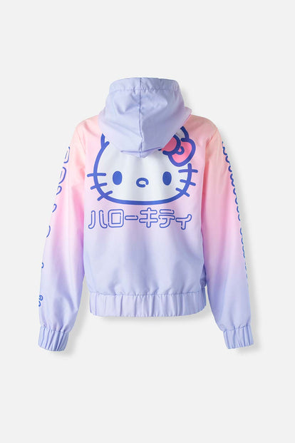  CHAQUETA DE HELLO KITTY MULTICOLOR ESTAMPADA PARA MUJER