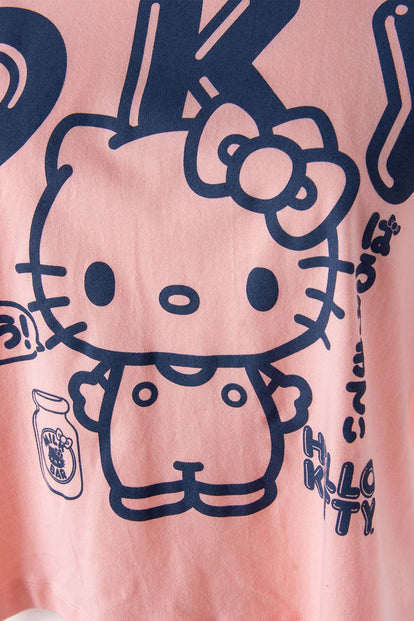  CAMISETA DE HELLO KITTY BOXY FIT PARA MUJER