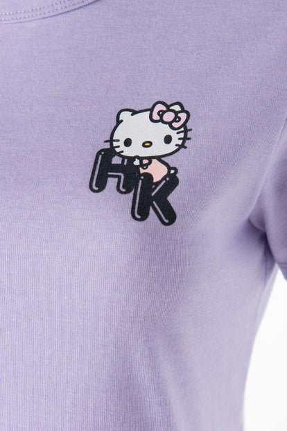 CAMISETA DE HELLO KITTY CROP TOP PARA MUJER