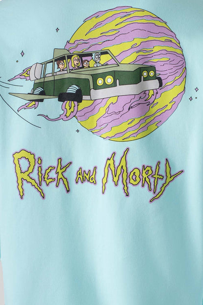  BUZO DE RICK Y MORTY CERRADO AZUL PARA HOMBRE