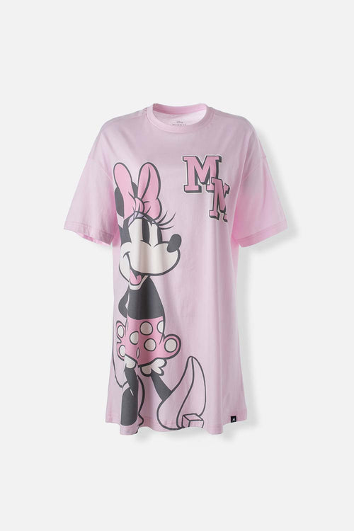 Card slide image -  PIJAMA DE MINNIE MOUSE TIPO BATOLA MANGA CORTA ROSADA PARA MUJER