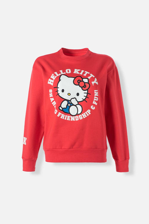 Card slide image -  BUZO DE HELLO KITTY CERRADO ROJO PARA MUJER